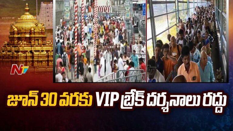Tirumala: తిరుమలలో భక్తుల రద్దీ.. జూన్‌ 30 వరకు వీఐపీ బ్రేక్‌ దర్శనాలు రద్దు