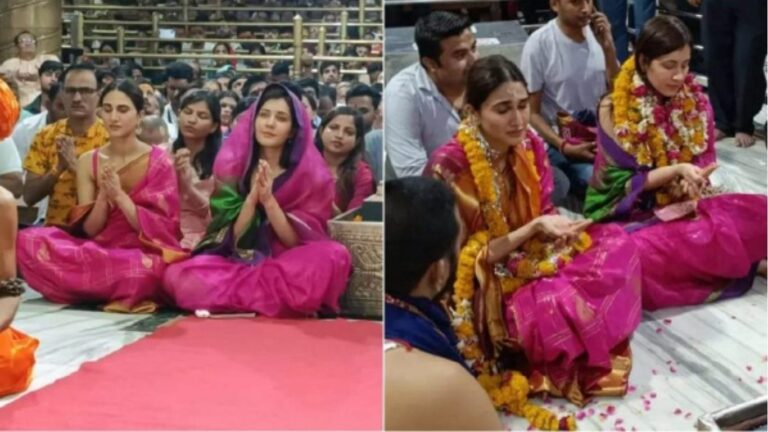 Ujjain Temple: మహా శివుడి భస్మహారతిలో హీరోయిన్స్..