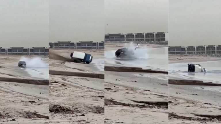 Viral Video: దూల తీరిపోయిందిగా.. సరదా కోసం కారు నడపగా గాల్లోకి ఎగిరిపడ్డ యువకుడు..