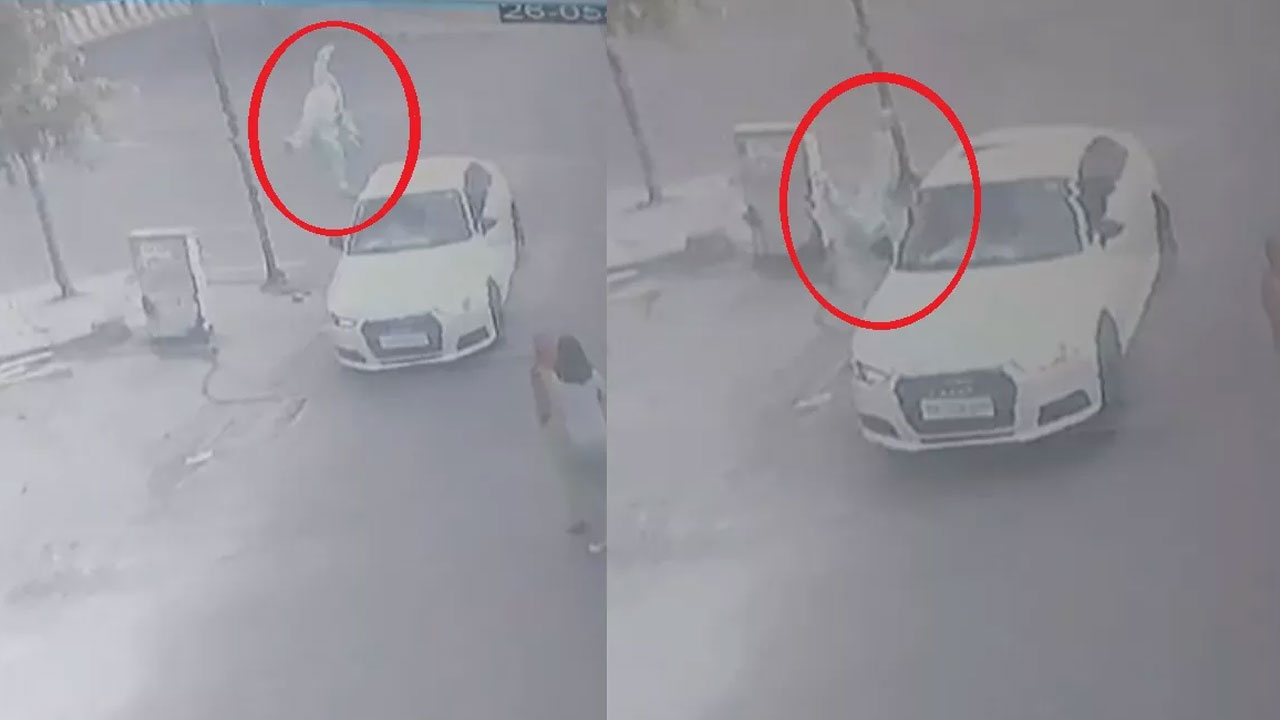 Road Accident: నోయిడాలో కారు బీభత్సం.. గాల్లో ఎగిరిపడ్డ వృద్ధుడు