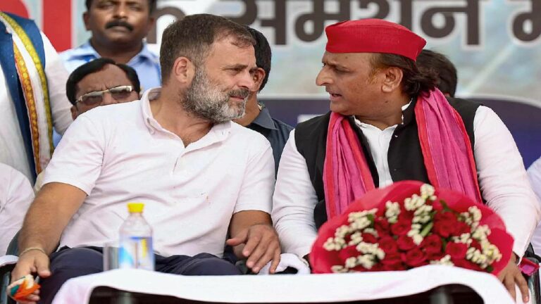 Uttar Pradesh: రాహుల్ గాంధీ-అఖిలేష్ యాదవ్ సభలో తొక్కిసలాట.. కార్యకర్తల మధ్య ఘర్షణ..