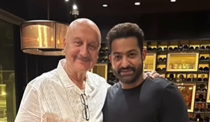 Anupam Kher With Jr Ntr