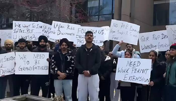 Indian Students Protesting