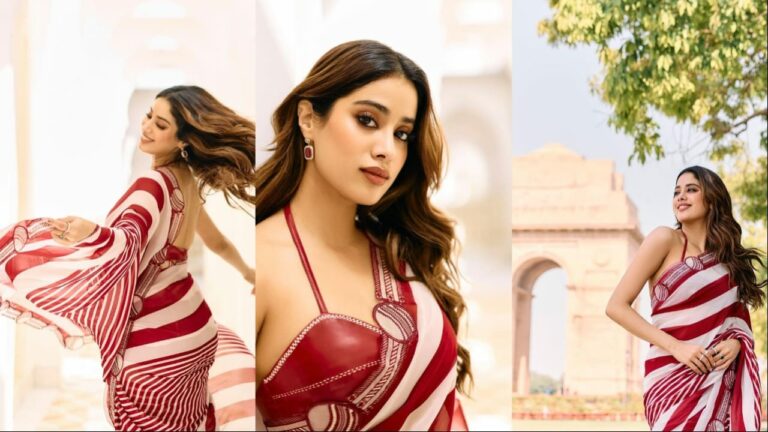 Janvikapoor : శారీలో జాన్వీ ఎంత అందంగా ఉందో చూశారా..