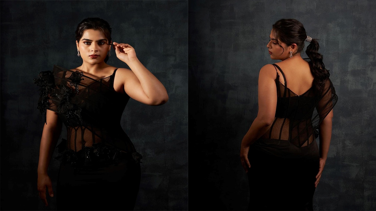 Kavya Kalyanram: అబ్భ బ్లాక్ డ్రెస్ లో హొయలు పోయిన కావ్య కళ్యాణ్