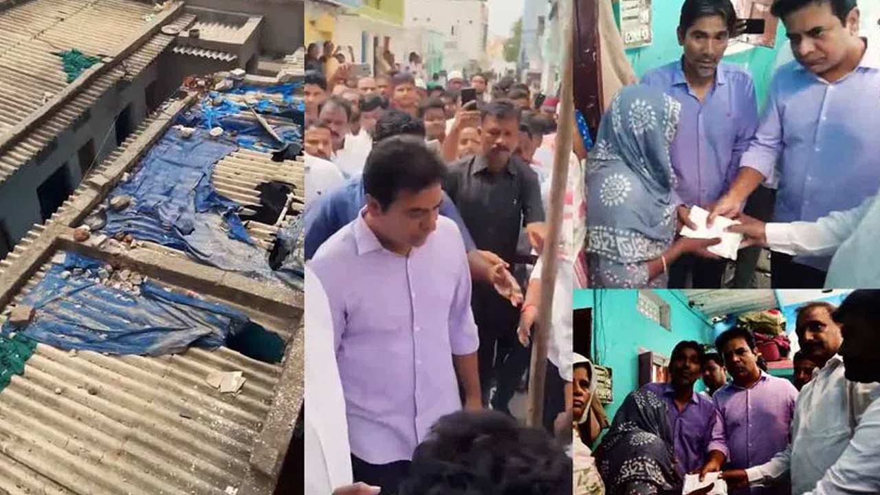 KTR : భారీ వర్షాలతో చిన్నారిని కోల్పోయిన కుటుంబానికి కేటీఆర్ ఆర్థిక సాయం