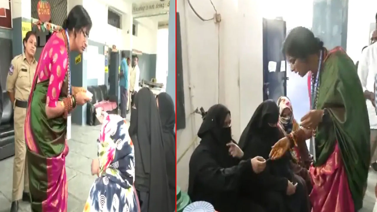 Madhavilatha: పోలింగ్ కేంద్రంలో బీజేపీ ఎంపీ అభ్యర్థి మాధవిలత హల్ చల్.. కేసు నమోదు..!