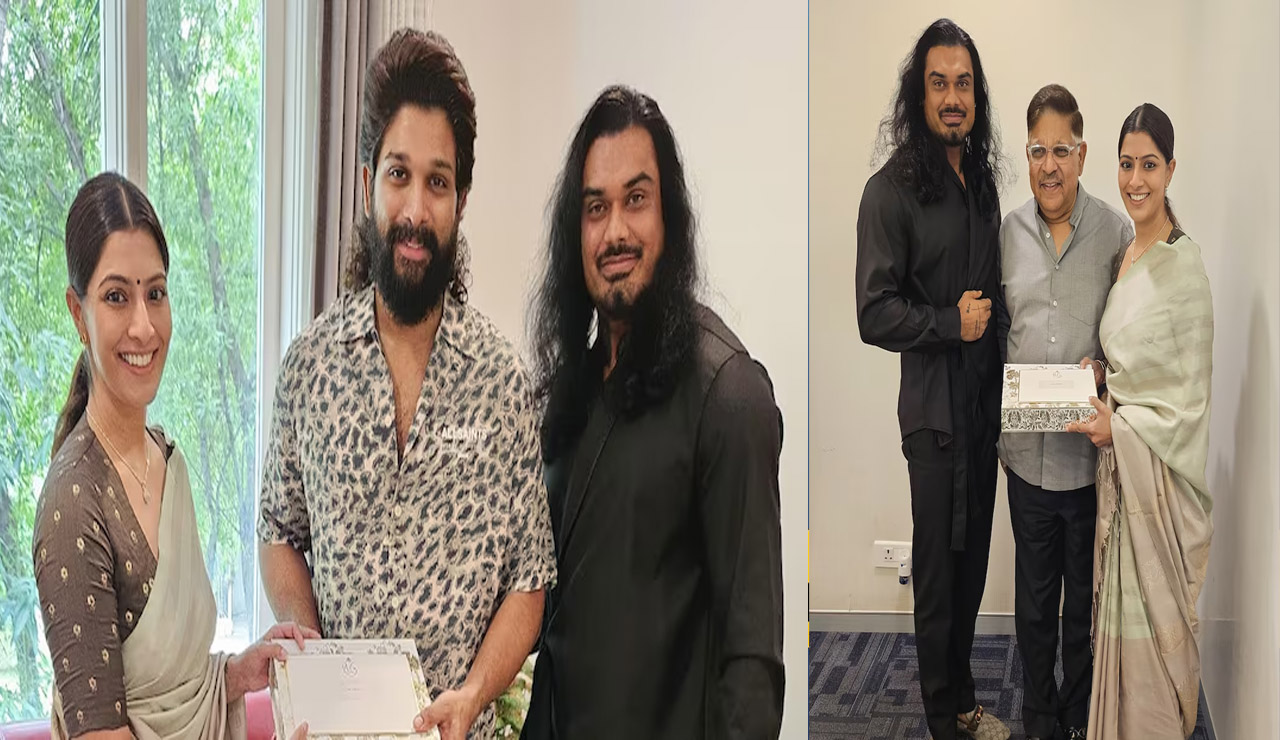 Varalaxmi Sarathkumar: అల్లు అర్జున్ కు పెళ్లి కార్డు అందించిన కాబోయే భార్యాభర్తలు..