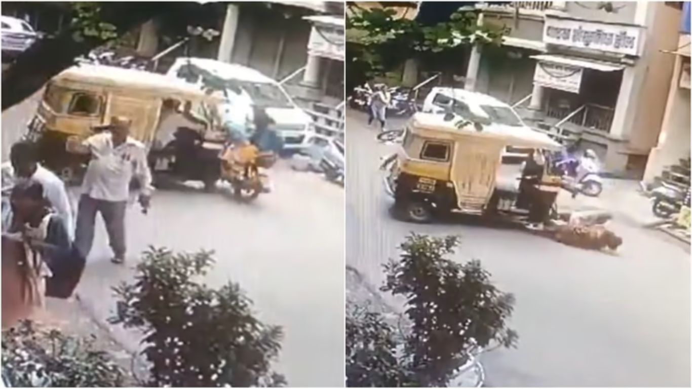 Auto Accident: ఆటోలో నుంచి ఎగిరిపడ్డ డ్రైవర్.. ఆపై రోడ్డుపై ఉన్న మనుషులపైకి..