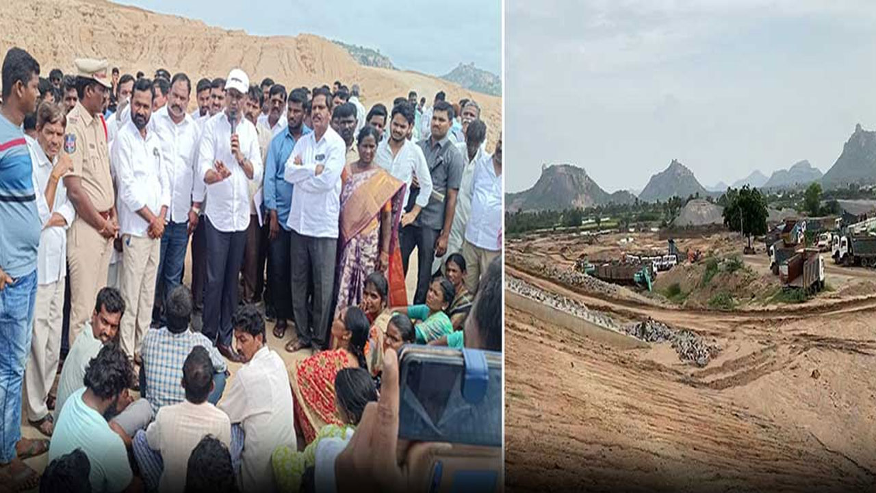 Komatireddy Rajagopal Reddy: చర్లగూడెం ప్రాజెక్ట్ వద్ద భూ నిర్వాసితులతో మాట్లాడిన కోమటిరెడ్డి రాజగోపాల్ రెడ్డి