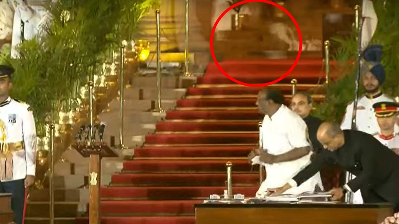 Leopard In Rashtrapati Bhavan: రాష్ట్రపతి భవన్⁭లో మంత్రుల ప్రమాణ స్వీకార సమయంలో చిరుత..?