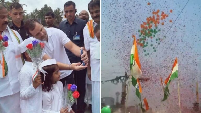 Rahul Gandhi: రాహుల్ గాంధీ పుట్టిన రోజు వేడుకలు.. పూలవర్షంతో స్వాగతం పలికిన కార్యకర్తలు