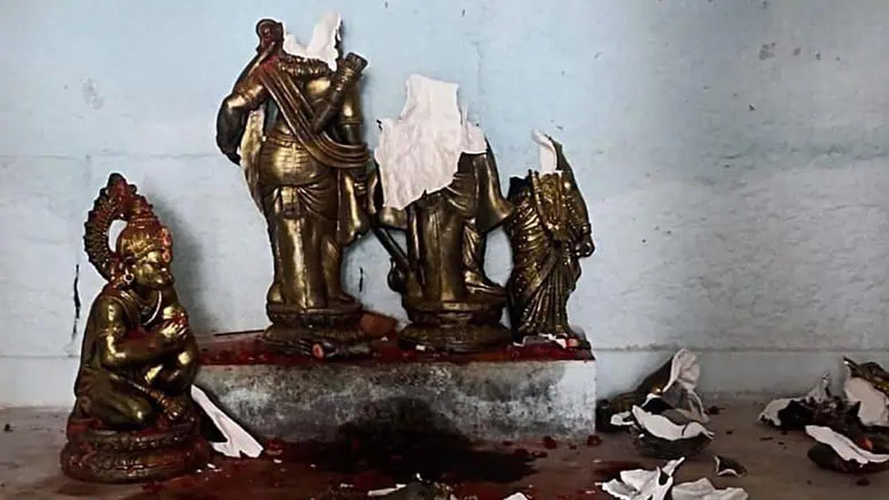 Hyderabad : శ్రీ సీతారాముల ఆలయంలో స్వామివారి విగ్రహాలు ధ్వంసం..