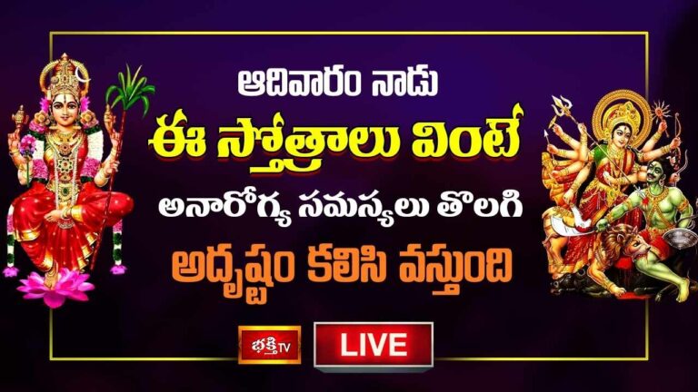 Sunday Stotram: ఆదివారం నాడు ఈ స్తోత్రాలు వింటేఅదృష్టం కలిసి వస్తుంది..