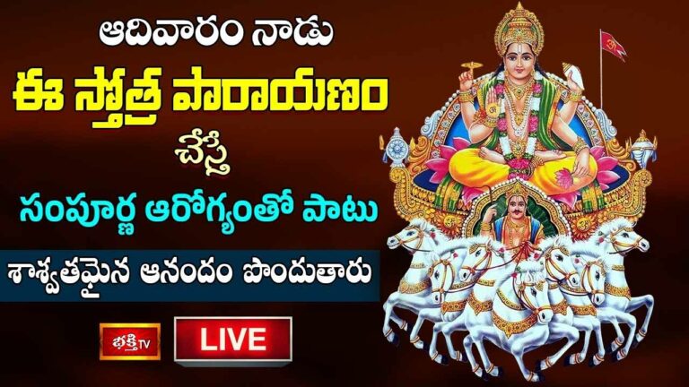 Surya Stotram: ఆదివారం నాడు ఈ స్తోత్ర పారాయణం చేస్తే సంపూర్ణ ఆరోగ్యంపొందుతారు..
