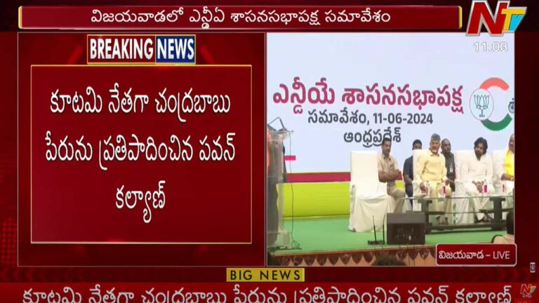 Chandrababu: శాసన సభాపక్ష నేతగా చంద్రబాబు ఏకగ్రీవం..