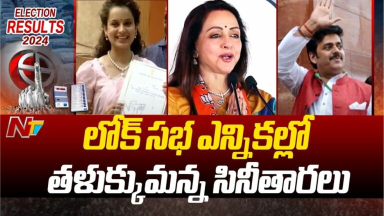 Lok Sabha Elections 2024 : లోక్ సభ ఎన్నికల్లో తళుక్కుమన్న సినీతారలు..