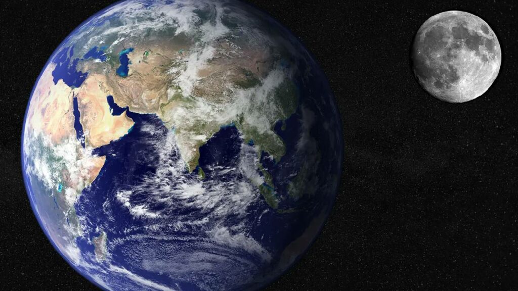 Earth And Moon