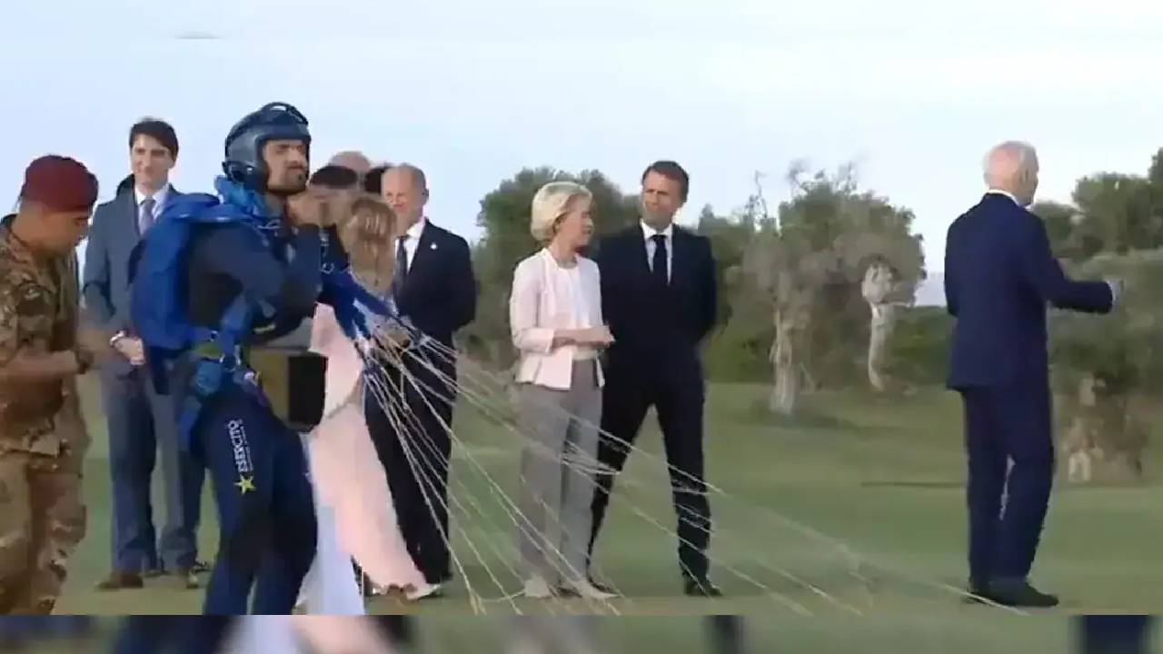 Joe Biden: జో బైడెన్‌కి ఏమైంది, జీ-7 కోసం వెళ్లి వింత ప్రవర్తన.. వీడియో వైరల్..