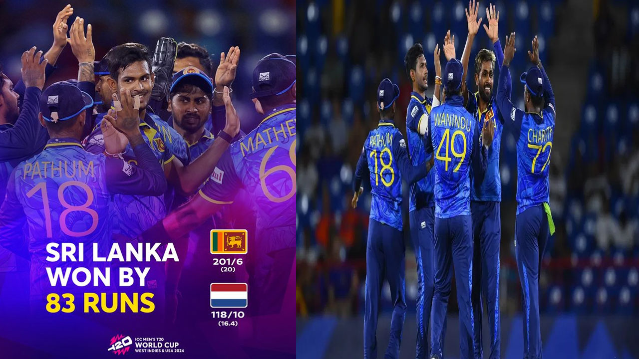 T20 World Cup: 83 పరుగుల తేడాతో శ్రీలంక ఘన విజ‌యం