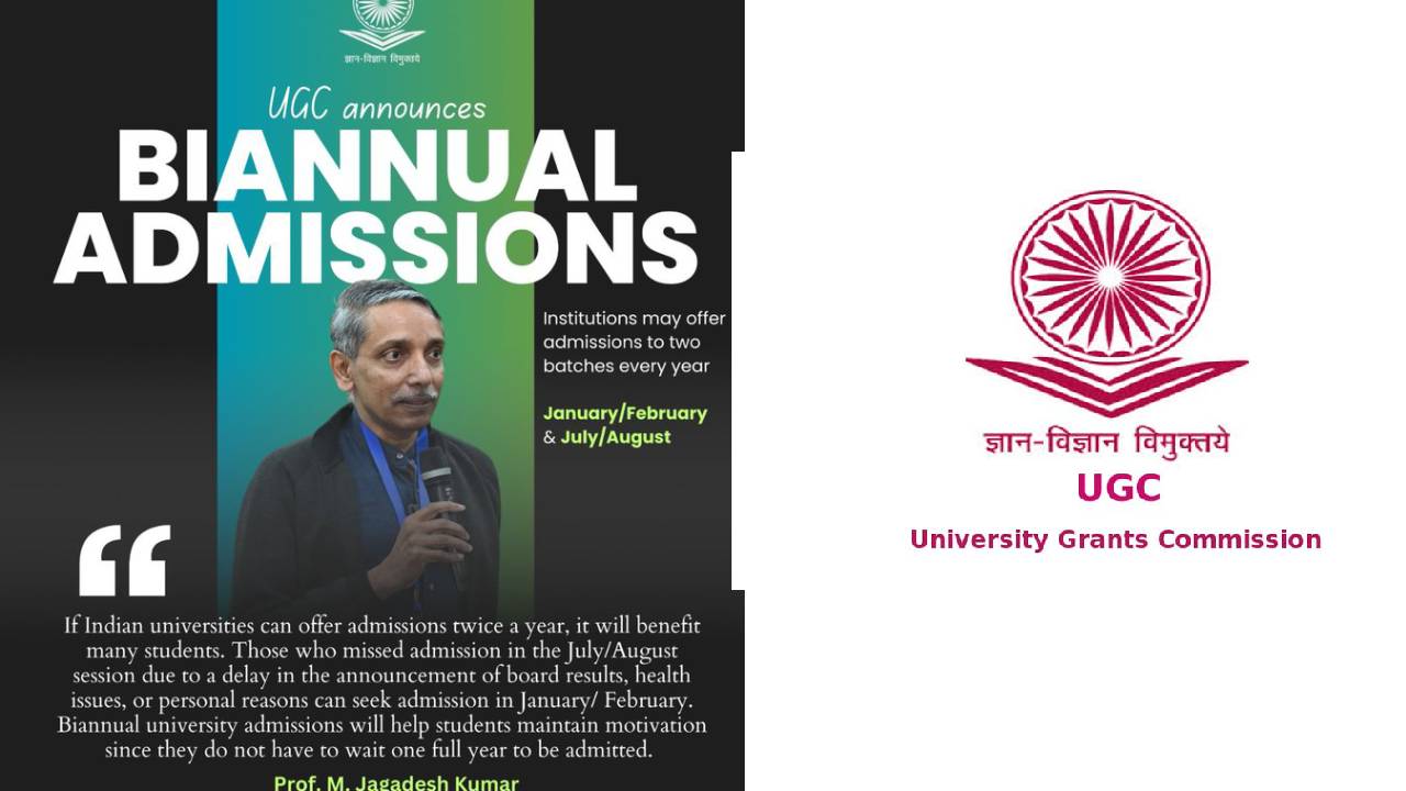 UGC: యూనివర్సిటీల్లో ఏడాదికి రెండుసార్లు అడ్మిషన్లు..యూజీసీ సంచలన నిర్ణయం..