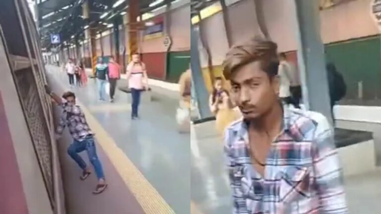 Danger Stunt At Mumbai: ముంబైలో యువకుడి ప్రమాదకర విన్యాసాలు.. ఆగ్రహించిన నెటిజన్స్..