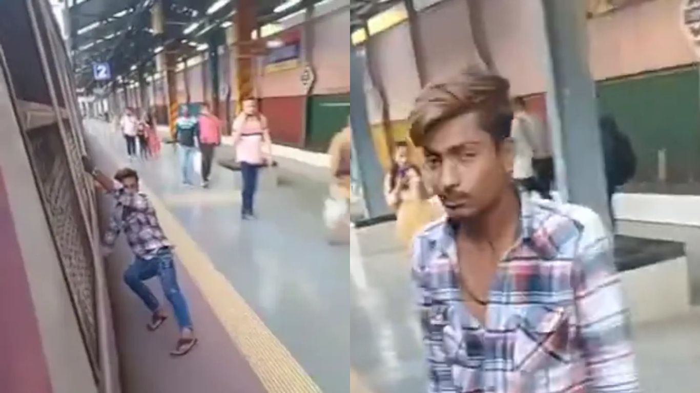 Danger Stunt At Mumbai: ముంబైలో యువకుడి ప్రమాదకర విన్యాసాలు.. ఆగ్రహించిన నెటిజన్స్..