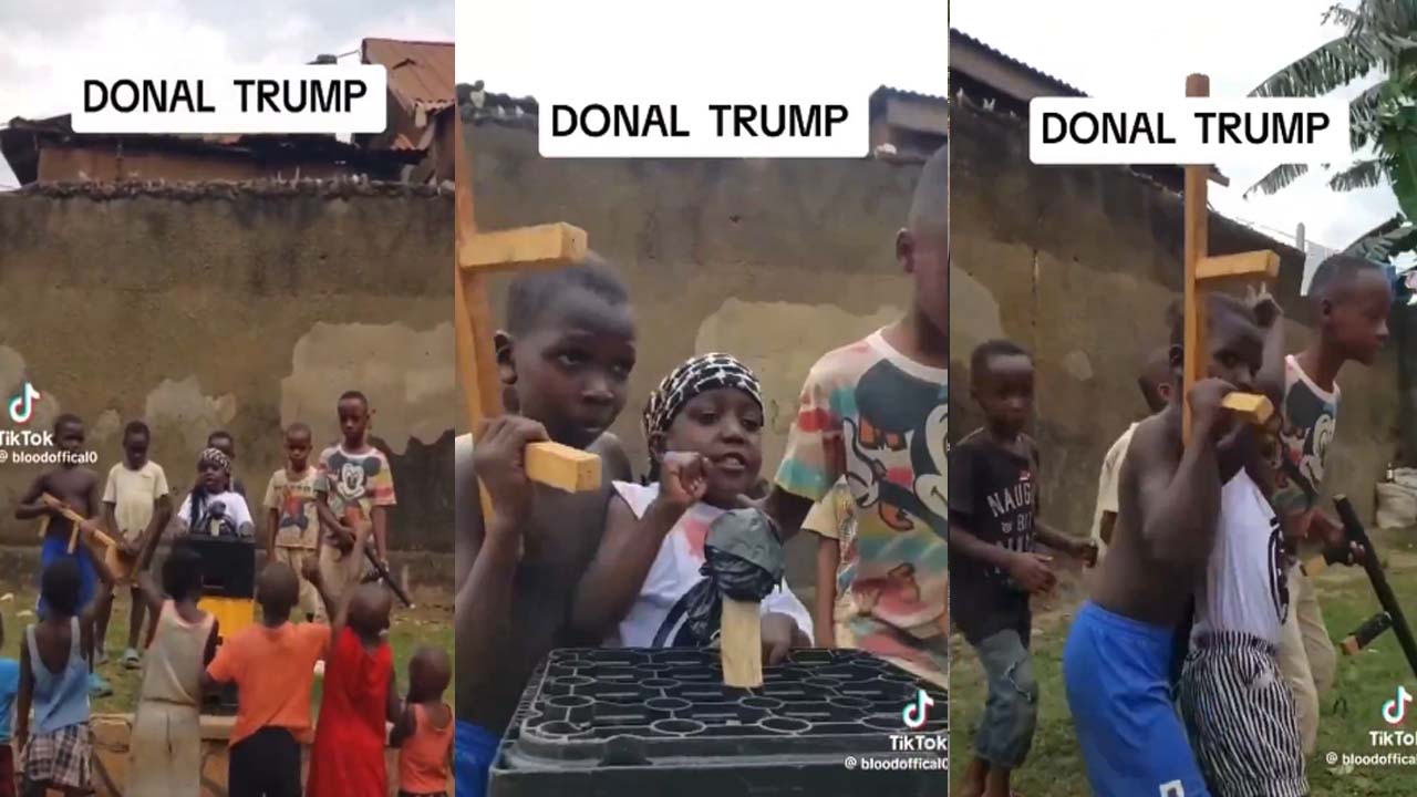 Trump: అచ్చం అలాగే.. ట్రంప్‌పై దాడిని చిత్రీకరించిన ఆఫ్రికా చిన్నారులు.. వీడియో వైరల్