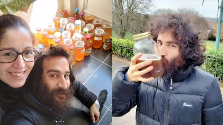 Drink Own Urine: ఇదేం ఖర్మ రా నాయనా.. తన మూత్రం తనే తాగుతున్న వ్యక్తి..