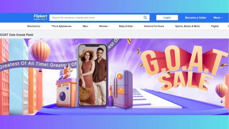 Flipkart GOAT Sale : భారీ ఆఫర్లను తీసుకరాబోతున్న ఫ్లిప్‭కార్ట్.. ఎప్పుడంటే..?