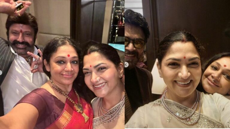 Balakrishna : ఇద్దరు భామలతో బాలయ్య కిరాక్ పోజు.. ఫోటో వైరల్..