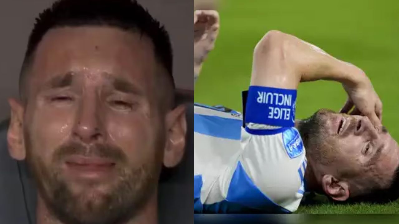 Lionel Messi Crying: వెక్కివెక్కి ఏడ్చిన లియోనెల్‌ మెస్సీ.. వీడియో వైరల్!