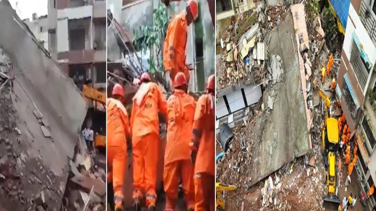 Building Collapses: ముంబైలో కూలిన మూడు అంతస్థుల భవనం.. శిథిలాల కింద పలువురు..!