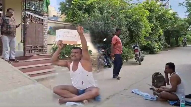 Nagole: స్కూల్ ముందు విద్యార్థి తండ్రి అర్ధనగ్న ప్రదర్శన..