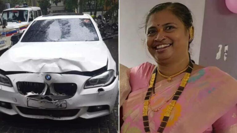 Mumbai Accident : ముంబైలో బీఎండబ్ల్యూ బీభత్సం..  బైక్ ను ఢీకొట్టడంతో మహిళ మృతి