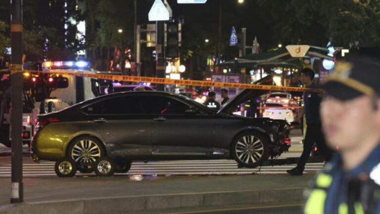 Road Accident :  ట్రాఫిక్ సిగ్నల్ వద్ద పాదచారులను ఢీకొట్టిన కారు.. తొమ్మిది మంది మృతి