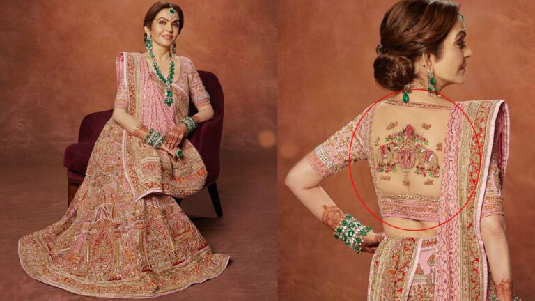 Nita Ambani: కుమారుడి పెళ్లిలో అతిథుల్ని ఆకర్షించిన నీతా అంబానీ బ్లౌజ్.. స్పెషల్ ఏంటంటే..!