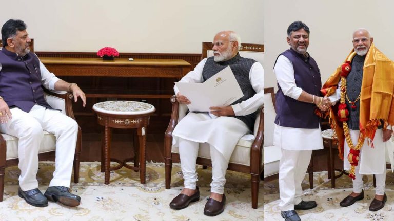 Delhi: ప్రధాని మోడీతో కర్ణాటక డిప్యూటీ సీఎం శివకుమార్ భేటీ