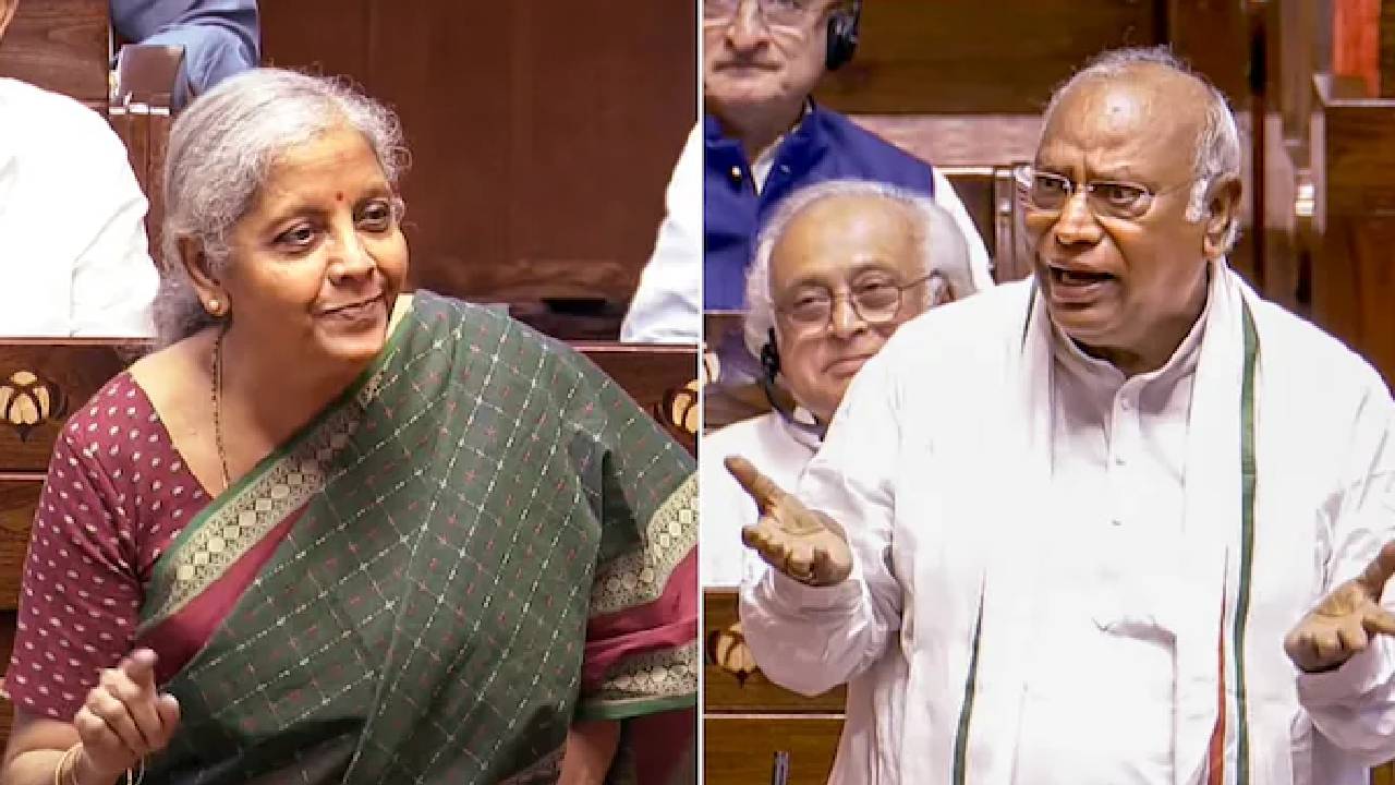 Parliament: నిర్మలా సీతారామన్‌ని ‘‘మాతా జీ’’గా పిలిచిన ఖర్గే.. ధన్‌ఖర్ రిప్లైతో రాజ్యసభలో నవ్వులు..