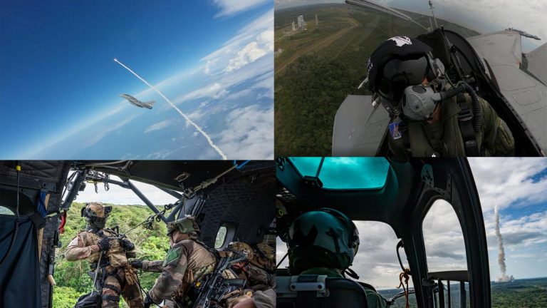 Rafale Jets: రాకెట్‌ దూసుకెళ్తుండగా తోడుగా వెళ్లిన రఫేల్ యుద్ధ విమానాలు.. వీడియో వైరల్