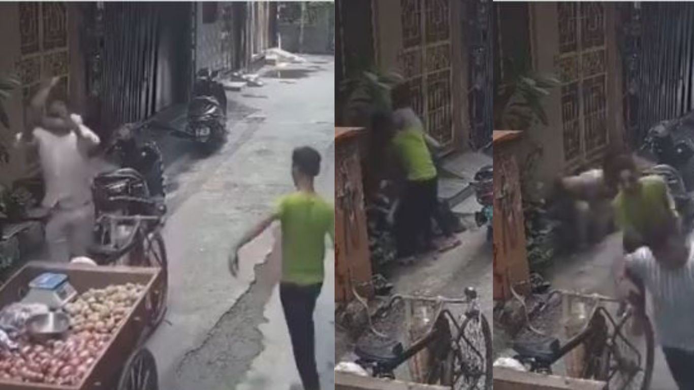 Robbery Vegetable Vendor: దారుణం.. కూరగాయలు అమ్మే వ్యక్తిని దోచుకున్న వ్యక్తులు..(వీడియో)