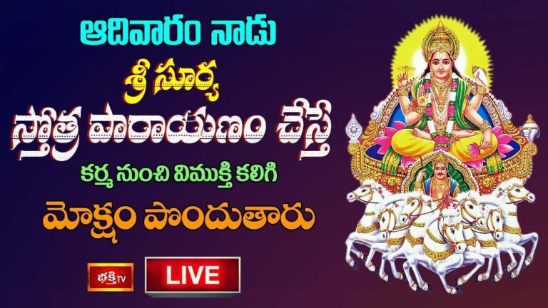 Surya Stotram: శ్రీ సూర్య స్తోత్ర పారాయణం చేస్తే మోక్షం పొందుతారు..
