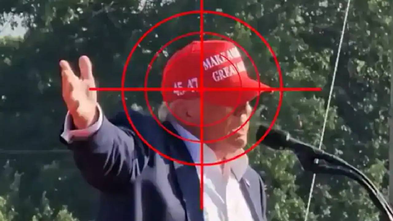 Donald Trump: పర్‌ఫెక్ట్‌గా తల మధ్య గురి.. ఆ పని చేయకుంటే ట్రంప్ ప్రాణాలు పోయేవే.. వీడియో వైరల్..