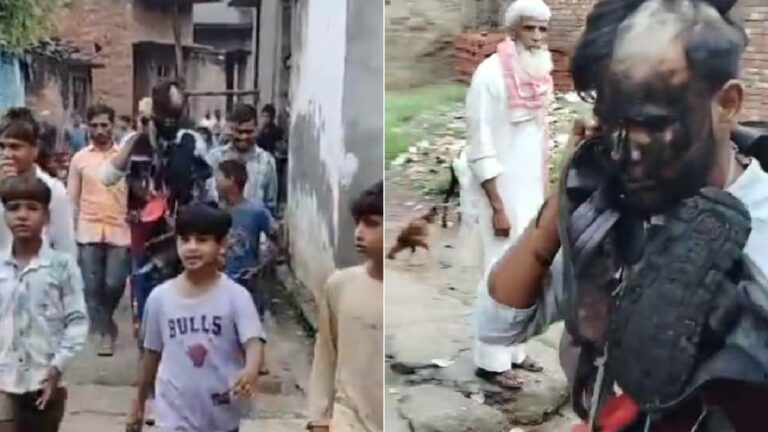 Viral Video: లవ్ ఎఫైర్.. యువకుడికి సగం గుండు, చెప్పుల దండతో ఊరేగింపు..