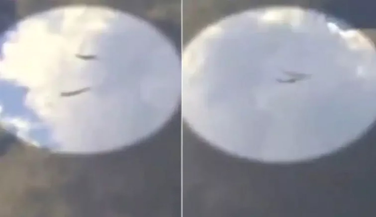 Viral Video : గాలిలో తృటిలో తప్పిన ఘోర విమాన ప్రమాదం..