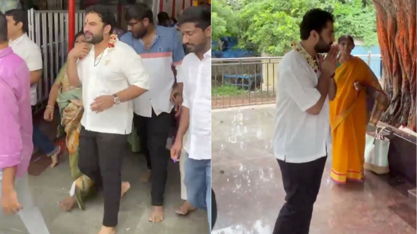 Vishwak Sen: మూడ్ చేంజ్..  చిలుకూరి బాలాజీ గుడిలో విశ్వక్ సేన్..