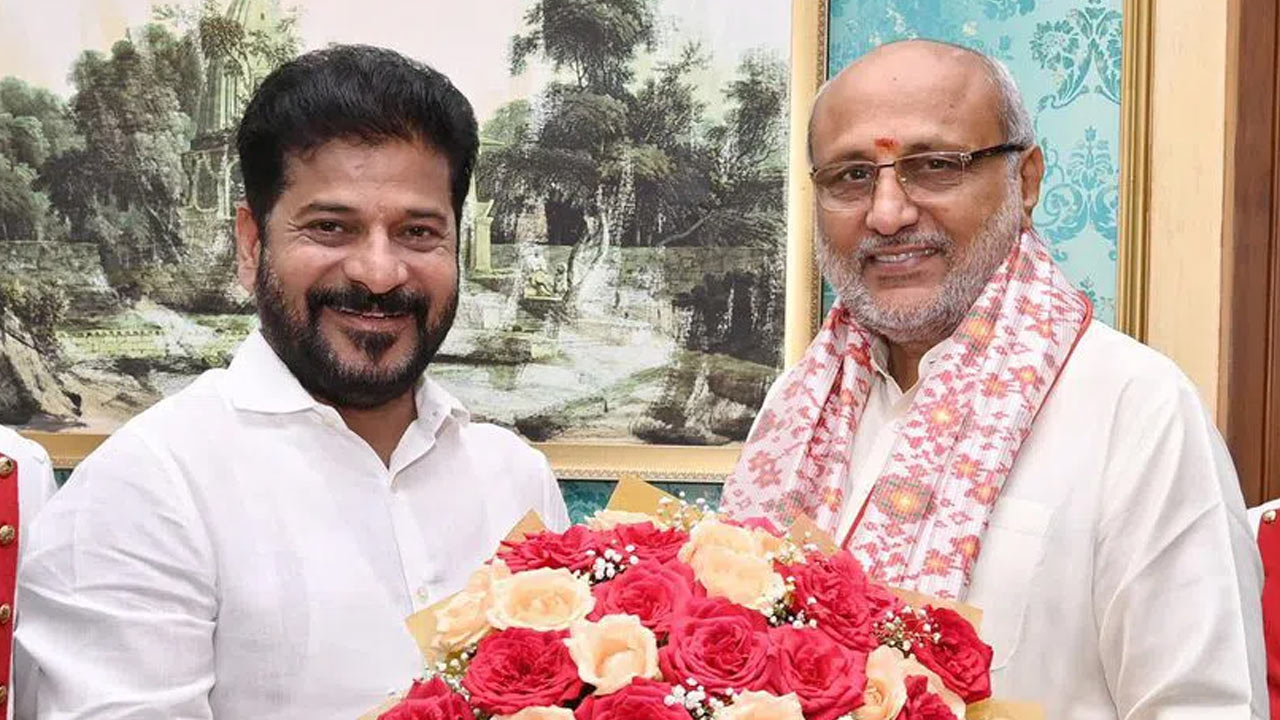 CM Revanth Reddy : గవర్నర్ రాధాకృష్ణన్‌తో సీఎం రేవంత్‌ రెడ్డి భేటీలో వీటిపై చర్చ