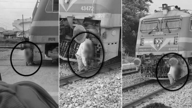 Hyderabad Crime: హైదరాబాద్‌ లో షాకింగ్‌ ఘటన.. ట్రైన్ కు వేలాడుతూ మృతదేహం..