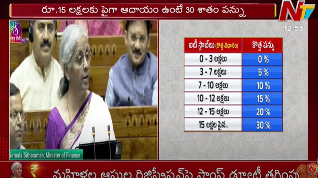 Income Tax Slabs 2024: కొత్త పన్ను విధానంలో చేసిన మార్పుల శ్లాబులు ఇవే..!