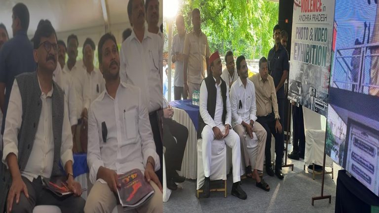 YS Jagan Mohan Reddy: ఢిల్లీలో జగన్ ధర్నా.. మద్దతు తెలిపిన ఎస్పీ, శివసేన ఎంపీలు..